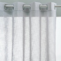 Штора С эффектом льна и люверсами Nyong 180 x 140 см серый LA REDOUTE INTERIEURS  фото, kupilegko.ru